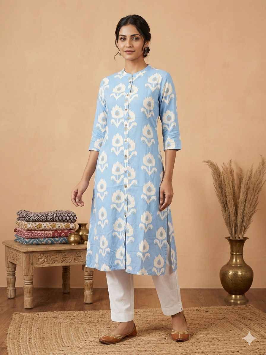 K 909 BY FASHID 01 to 31 Series Designer Collection Beautiful Stylish Fancy Colorful Party Wear & Occasional Wear Cambric Cotton Print Kurtis At Wholesale Price